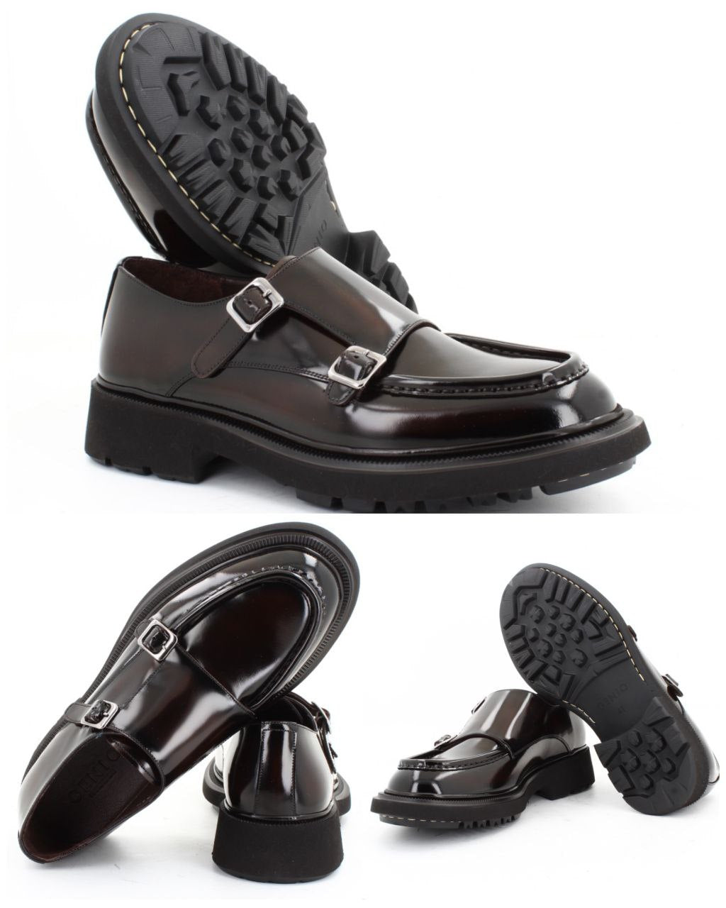 LEESK Sovereign – Dark Brown Double-Monk Strap