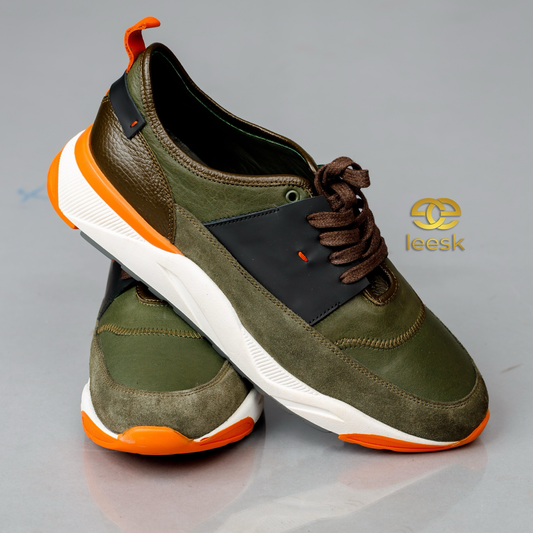 Jeff White/Orange sole