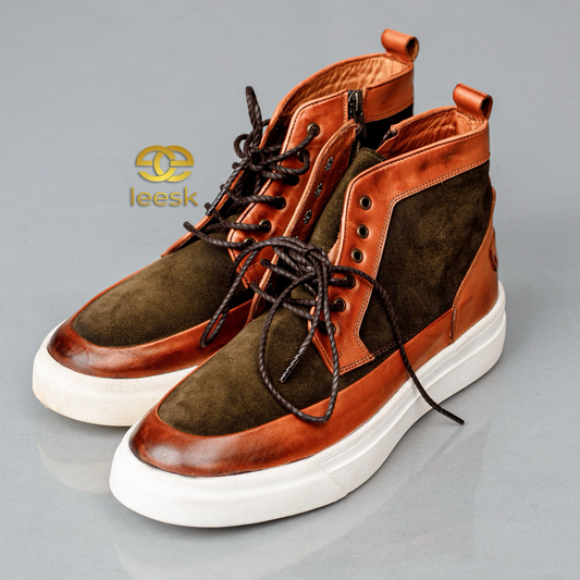 The Havana High-Top – Brown & Olive (Gody)