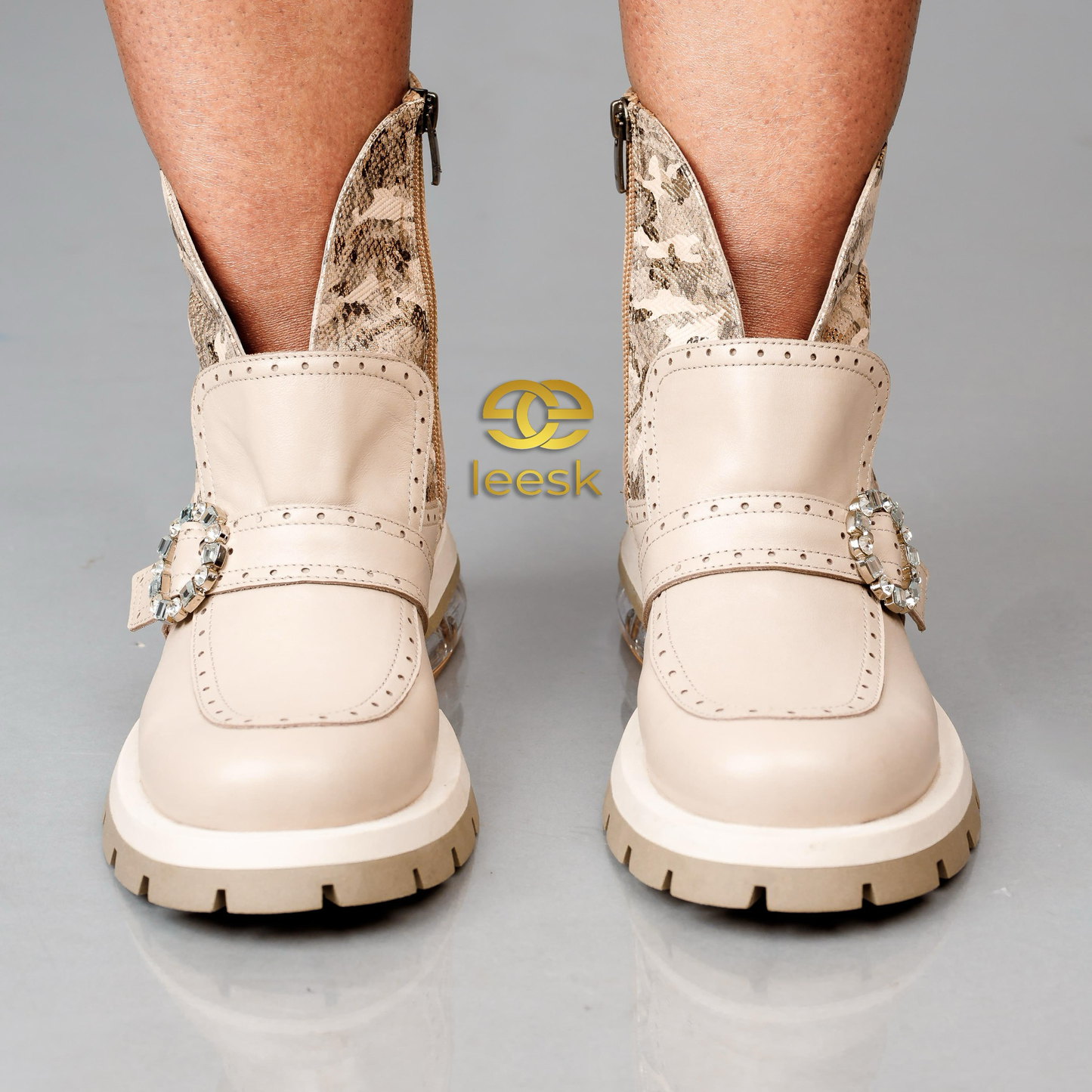 LEESK Serafina Python Ankle Boot (Mac Q)