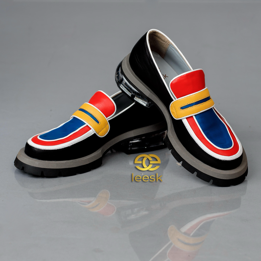 Heritage Colourblock Leather Loafers(Dimakatso)