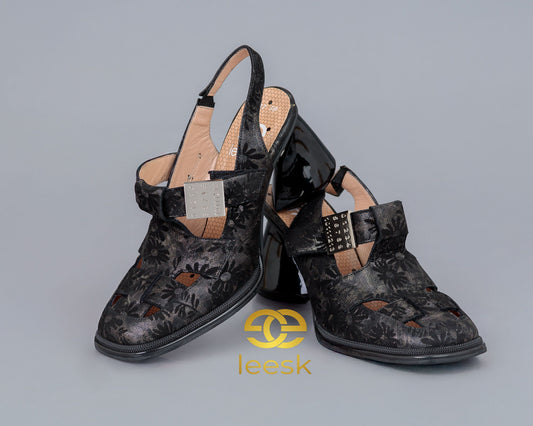 The Noir Sculpted Heel – by LEESK (Ivy)