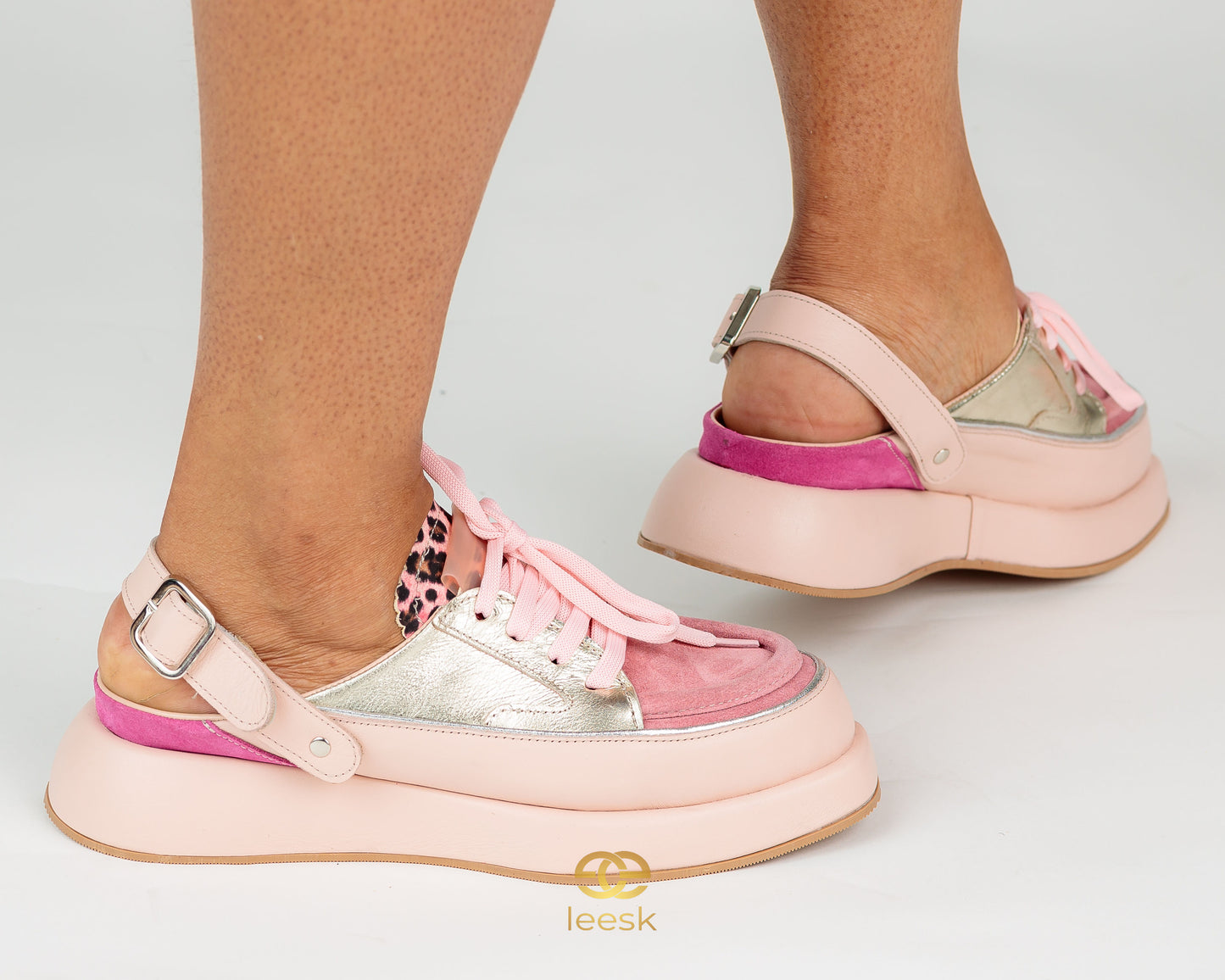 LEESK Blush Luxe Sneaker (Cynthia blush)