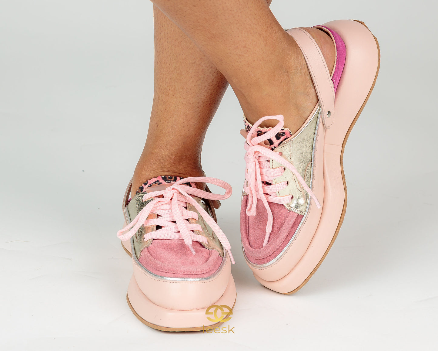 LEESK Blush Luxe Sneaker (Cynthia blush)