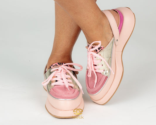 LEESK Blush Luxe Sneaker (Cynthia blush)