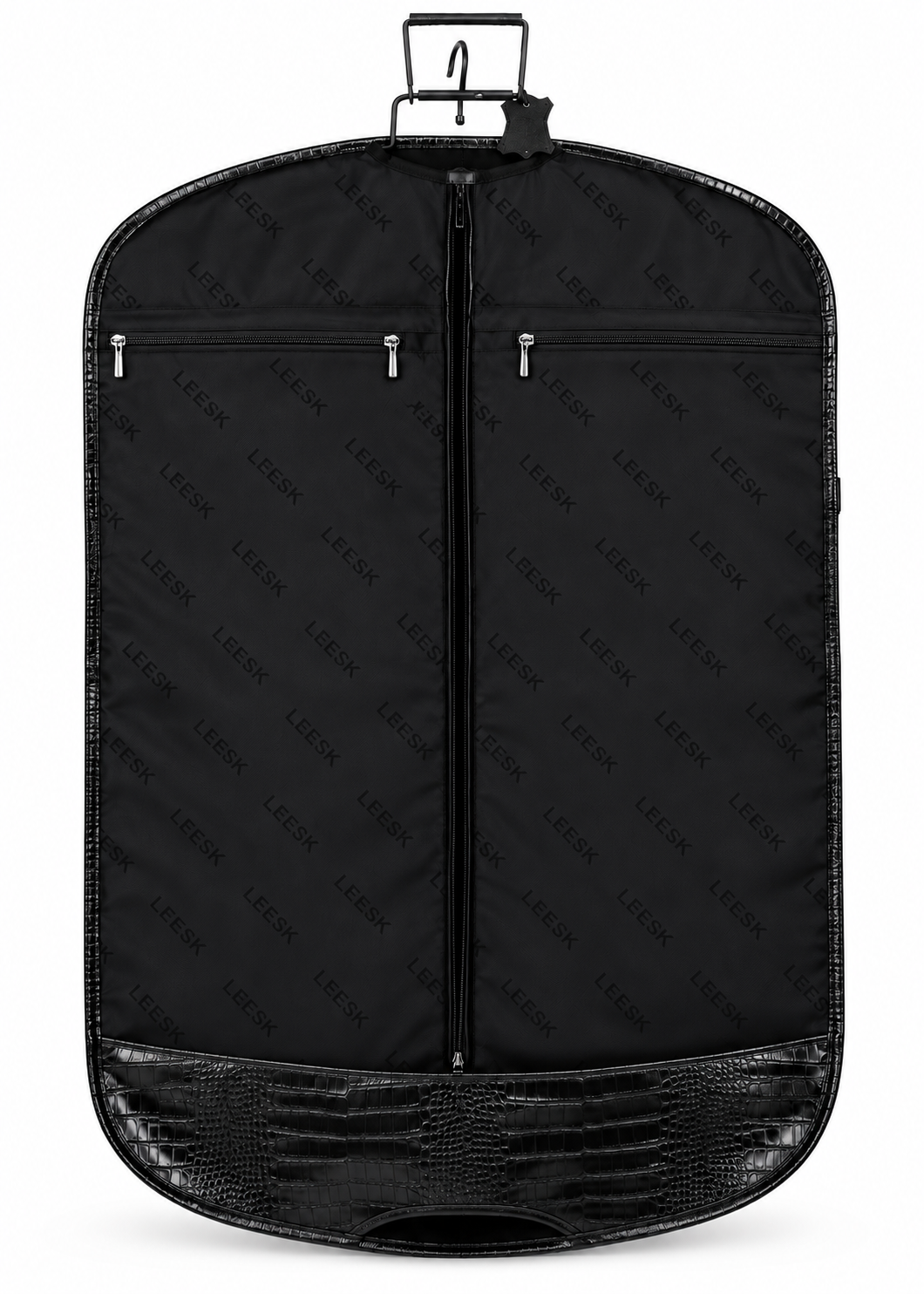 LEESK Leather Suit Bag — Black