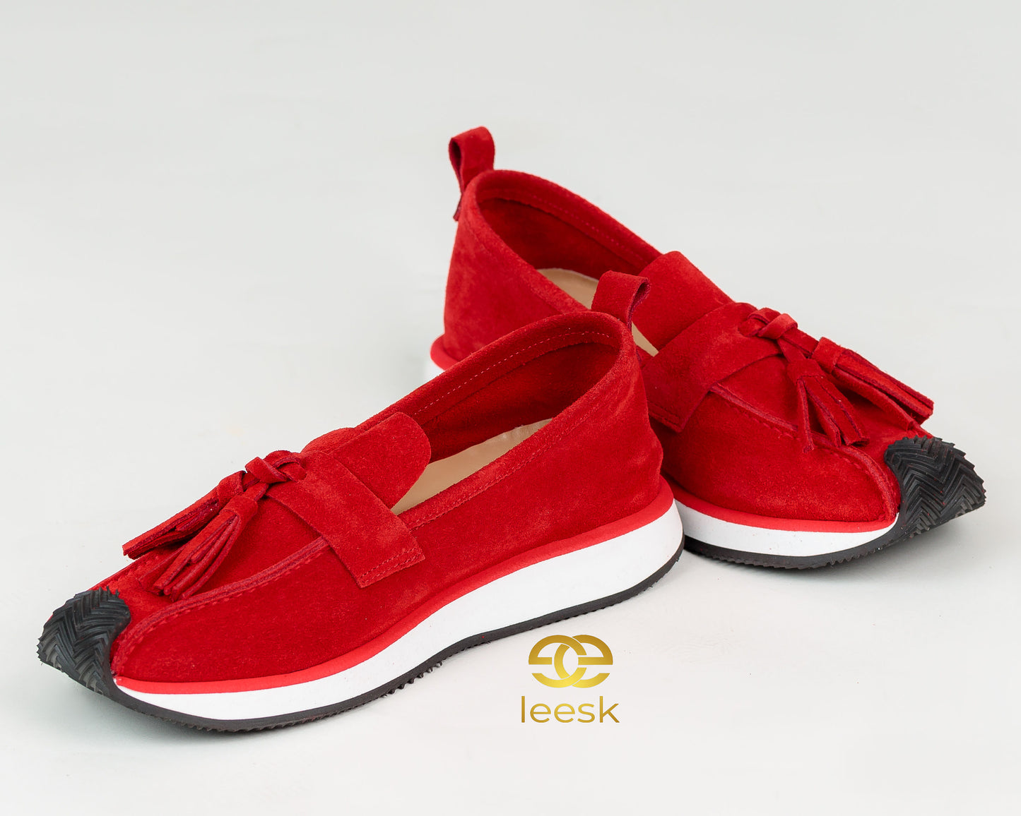 The Suede Tassel Loafer – Rouge (Naledi Red)