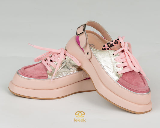 LEESK Blush Luxe Sneaker (Cynthia blush)