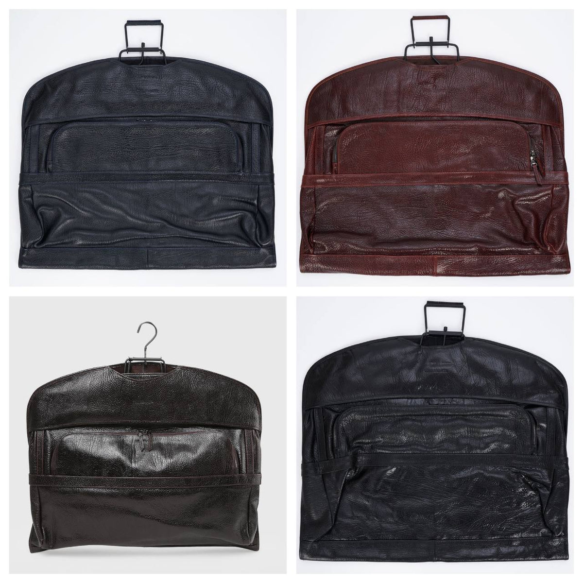 LEESK Genuine Leather Suit Carrier Bag