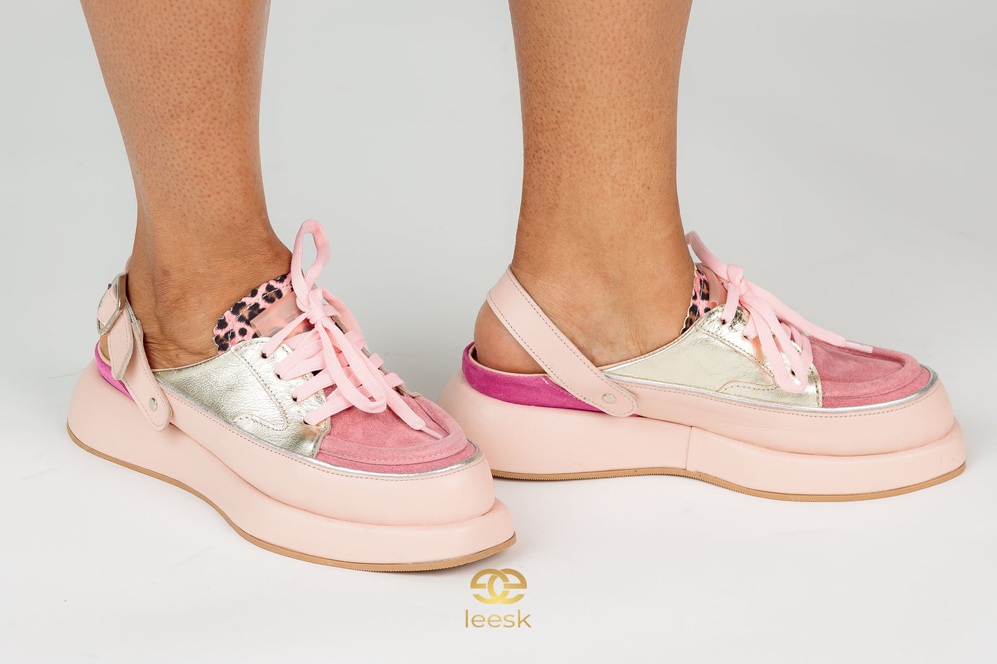 LEESK Blush Luxe Sneaker (Cynthia blush)