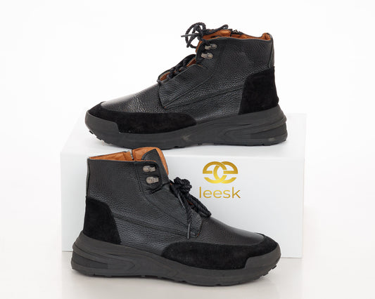The Modern Explorer Boot — Black Leather (Matome)