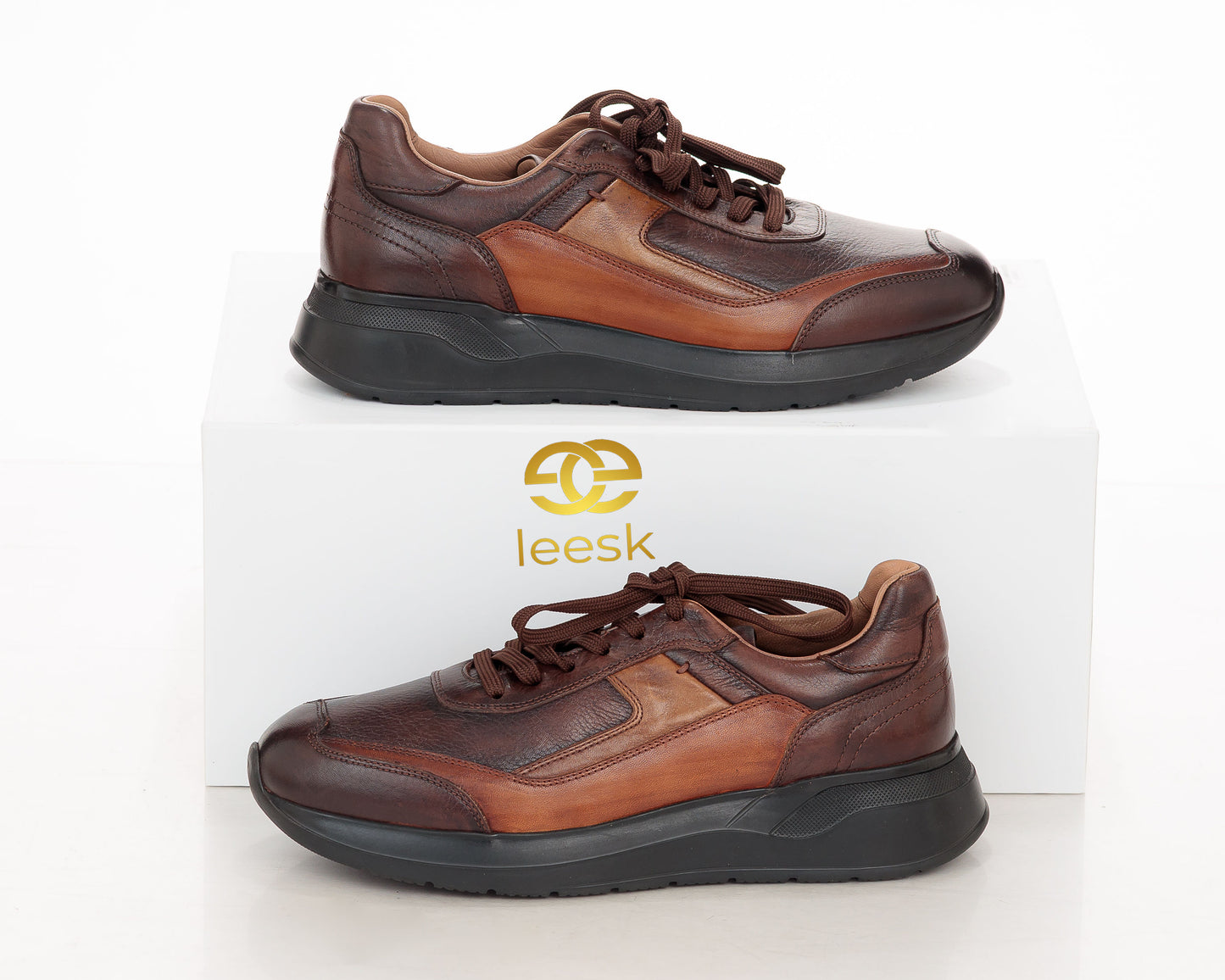 The Heritage Runner — Chestnut Brown Leather (HB sneaker)