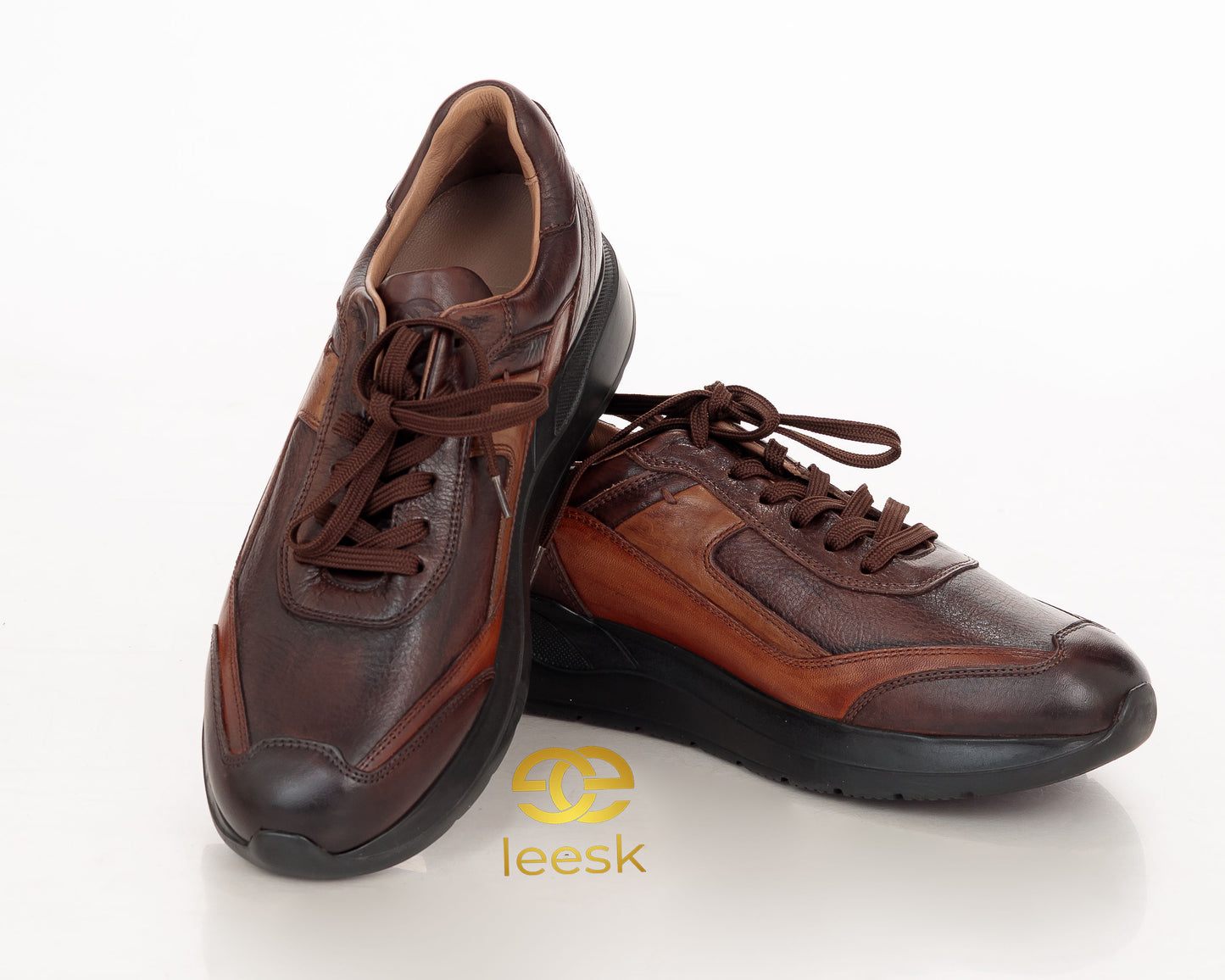 The Heritage Runner — Chestnut Brown Leather (HB sneaker)