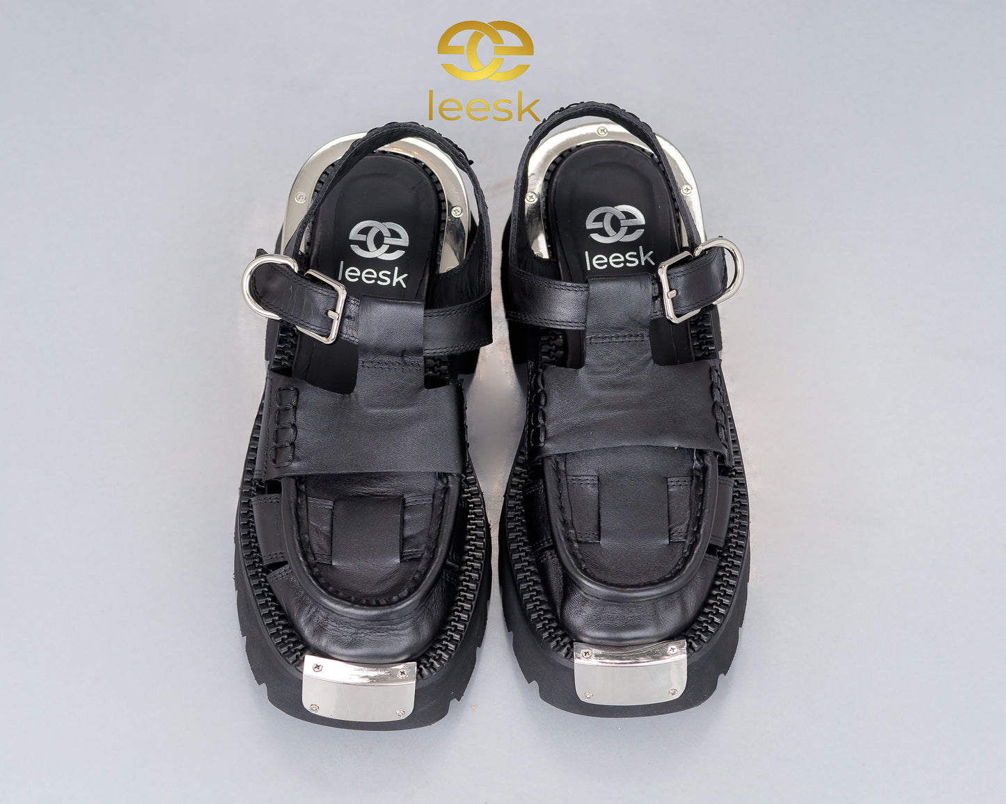 LEESK Noir Forte Sandals (Nancy)