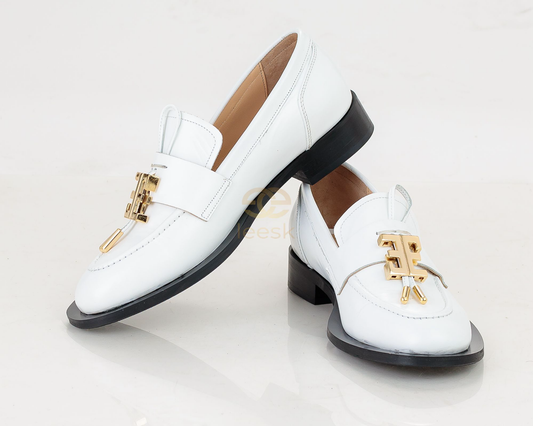 The LEESK Signature Loafer White (Melody)